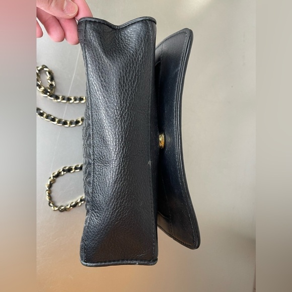 Tory Burch Bryant Medium Black Leather Womens Chain Shoulder Bag Floral Print - Picture 7 of 12